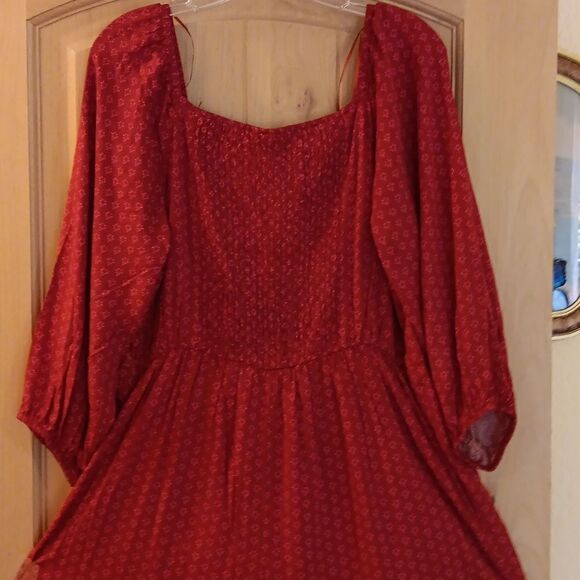NWT Knox Rose Puff 3/4 Sleeve Jumpsuit.  Cottagecore, Tomato Girl - Picture 7 of 13